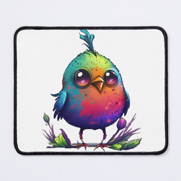 Item preview, Rainbow Birdie Brightly Colored Bird designed and sold by The Swedenborgian.