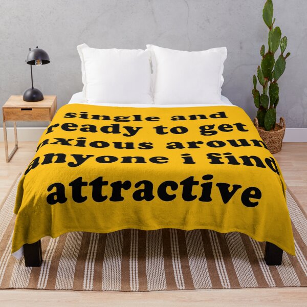 Item preview, Single And Ready To Get Anxious - Oddly Specific Meme designed and sold by SpaceDogLaika.