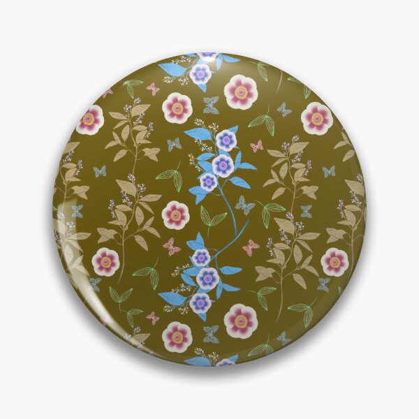 Artikelvorschau, Auricula Flower Pattern - YellowGreen entworfen und verkauft von JaselviiStudio.