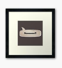 No Emote Framed Print