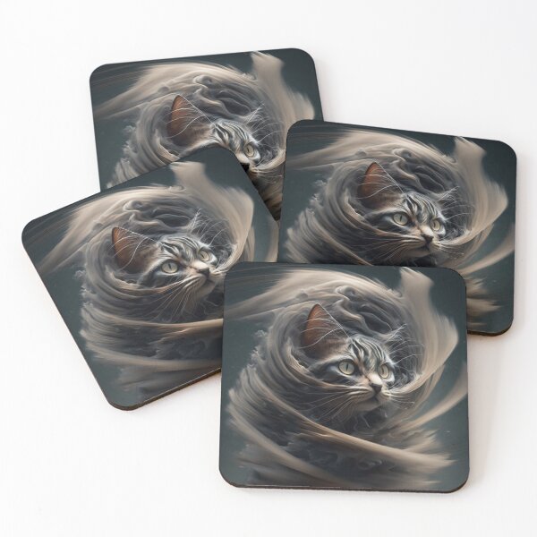 Item preview, The Grey Mystic Cat and the Tornado designed and sold by DaniFantasy.