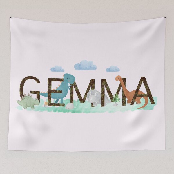 Item preview, Gemma Baby Kids Dinosaur Name Decor  designed and sold by dev11588.