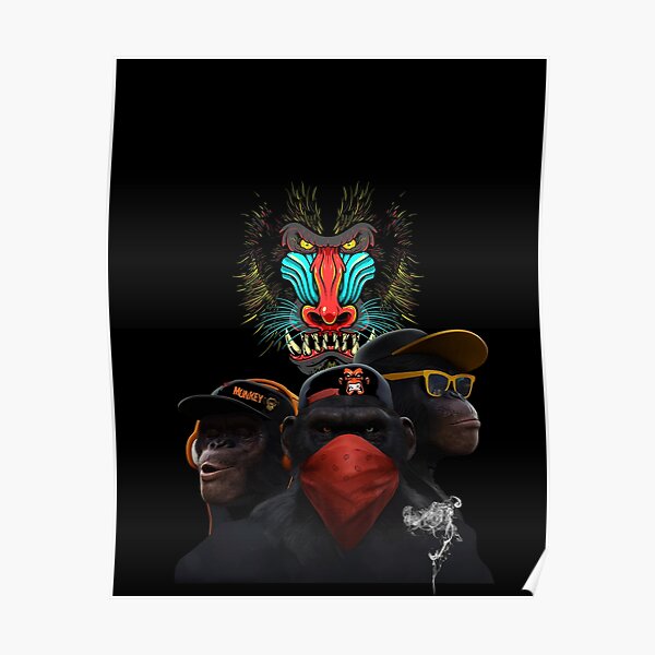 Monkey Gang Posters Redbubble Monkey Gang Posters Redbubble