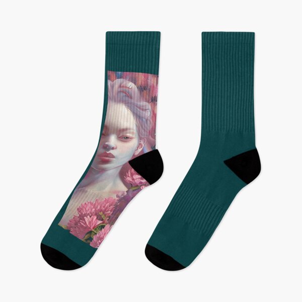 Item preview, Portrait of a Woman with Flowers 1 designed and sold by AsFoxShop.