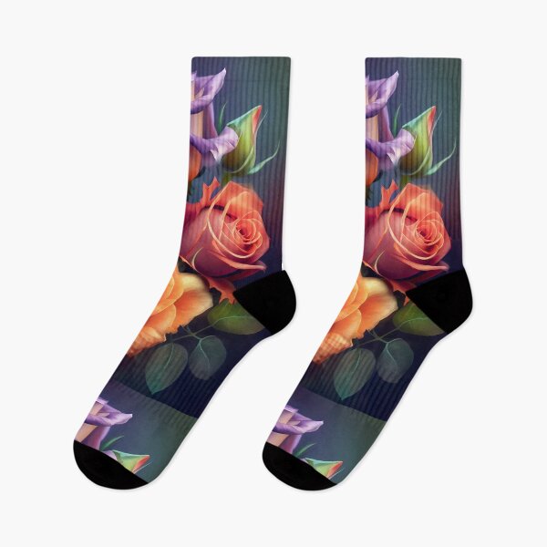 Item preview, Elegant and vibrant roses, orange, pink and purple roses designed and sold by Orianah.