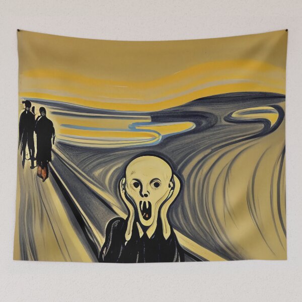 Item preview, The Scream in the style of the one and only Francesco Goya But with a twist! designed and sold by IHope-IMakeIt.