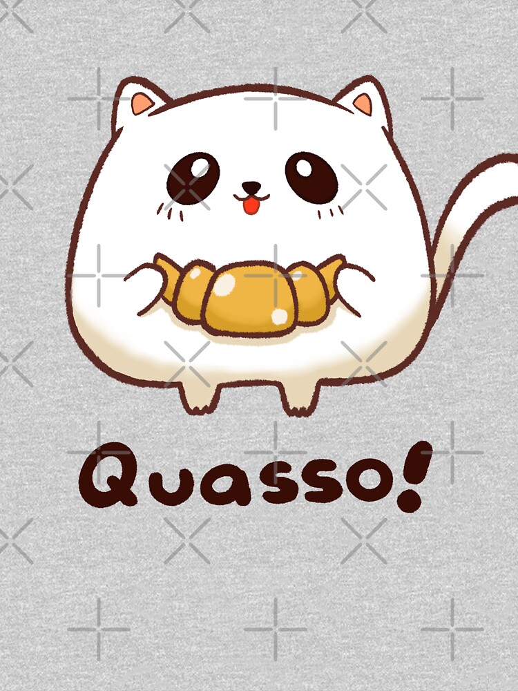  Quaso Cat Meme for Women Vintage Croissant Cat Meme Premium T- Shirt : Clothing, Shoes & Jewelry