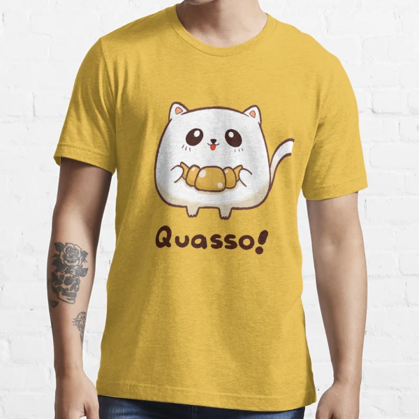  Quaso Cat Meme for Women Vintage Croissant Cat Meme Premium T- Shirt : Clothing, Shoes & Jewelry