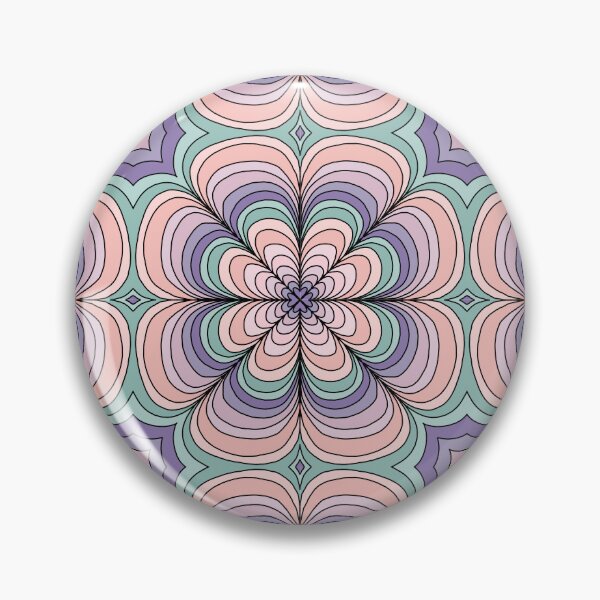 Item preview, Flowy Flower Mandala Tile designed and sold by Peace502.