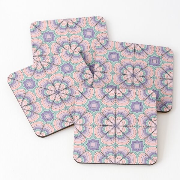 Item preview, Flowy Flower Mandala Tile designed and sold by Peace502.