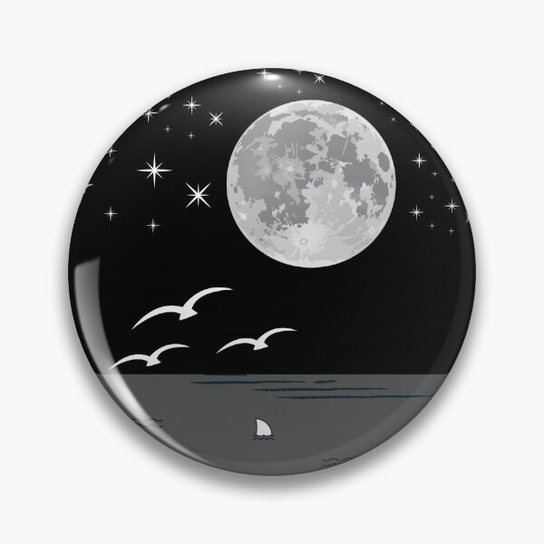 Item preview, Dark night and ocean under the moon designed and sold by zarouky.