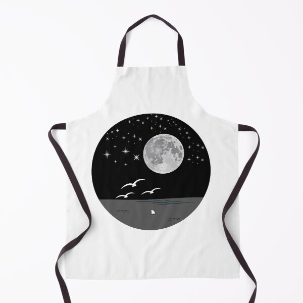 Item preview, Dark night and ocean under the moon designed and sold by zarouky.