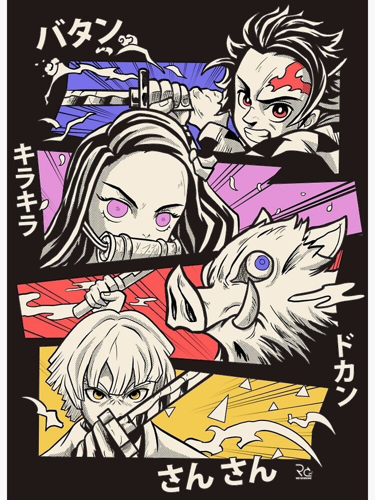 Demon Slayer Anime Posters Manga Wall Art Poster Prints A4 A3 A2