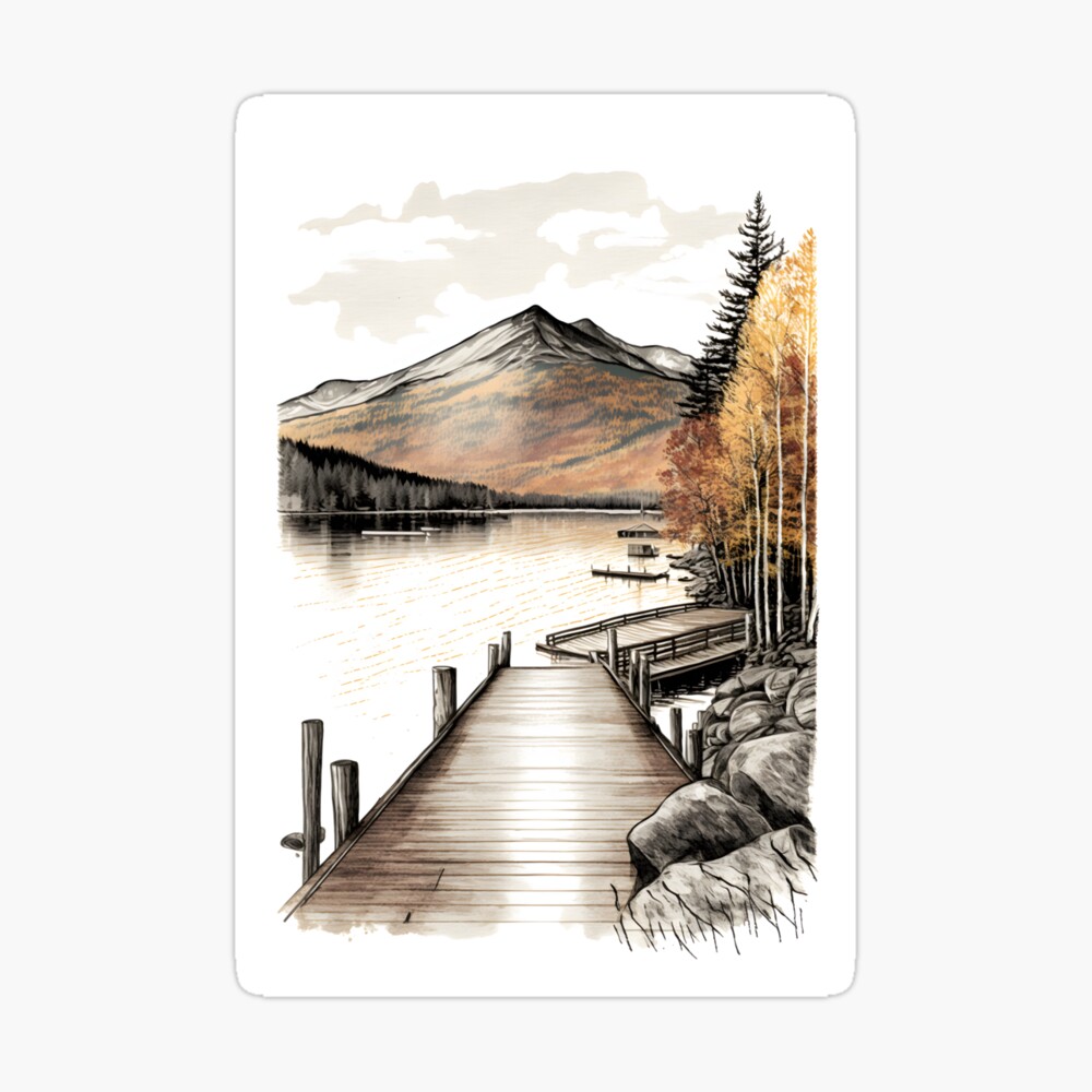 Landscape Sketch Canada Stock Illustration  Download Image Now  Mountain  Landscape  Scenery Sketch  iStock