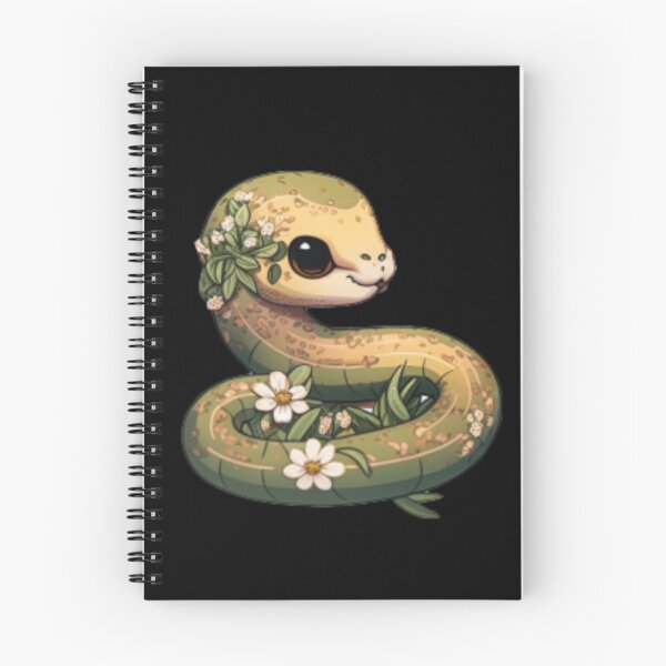 Item preview, Cute Snake in the grass with white flowers designed and sold by CritterStickers.