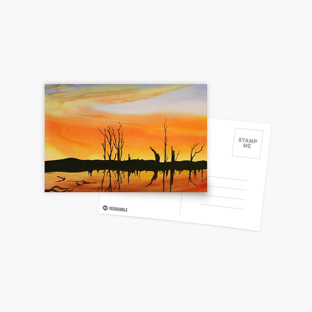 Flooded Lake Postcard