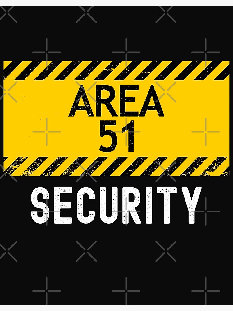 Area 51 Security costume Poster