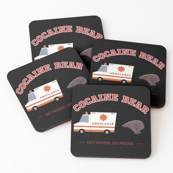 Item preview, COCAINE + BEAR + AMBULANCE designed and sold by baldbird.
