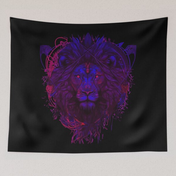 Item preview, King of the jungle: lion head art designed and sold by Colorful Dreams.