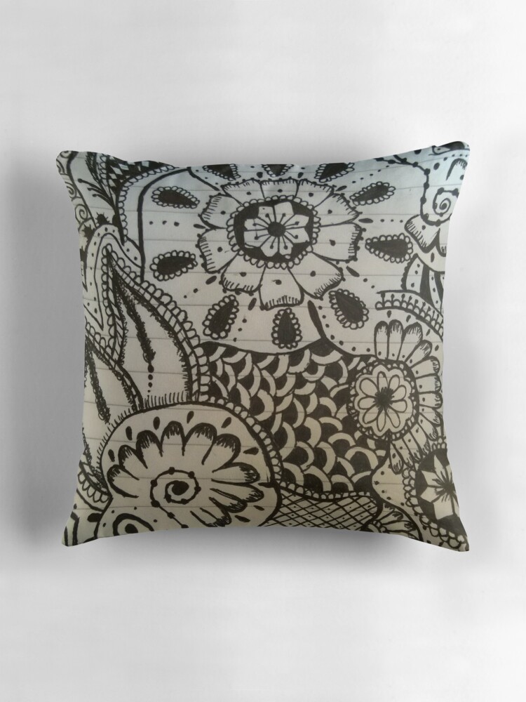  Henna design Throw Pillows by Robinhatesyou Redbubble