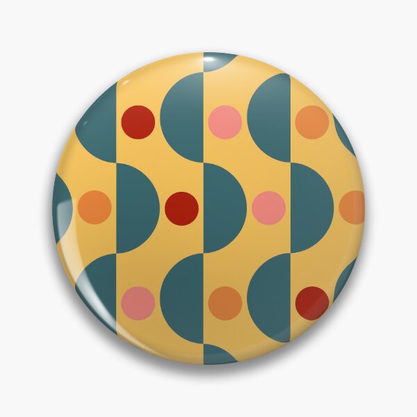 Item preview, Retro geometric half circ circles  designed and sold by 247vibes.