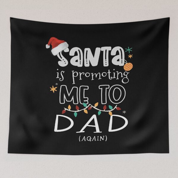 Item preview, Christmas Gifts for Dad, Mens Promoted To Dad Again design designed and sold by Merchking1.