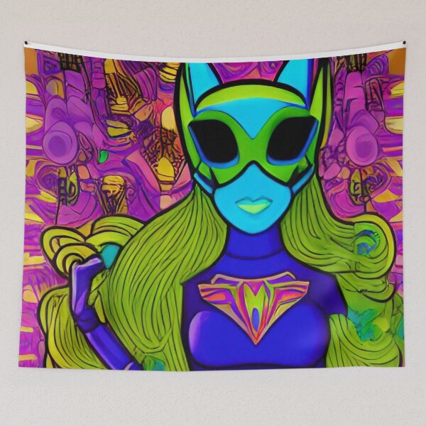 Item preview, Scarab Blue Sapphire Abstract Girl designed and sold by mghtymvrk2040.