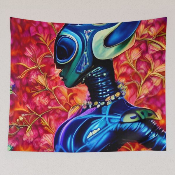 Item preview, Scarab Blue Sapphire Abstract Organic designed and sold by mghtymvrk2040.