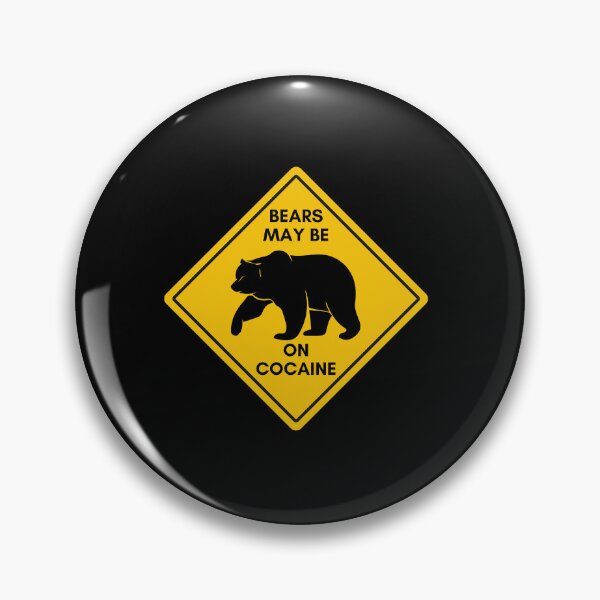 Item preview, COCAINE BEAR ROAD SIGN designed and sold by baldbird.