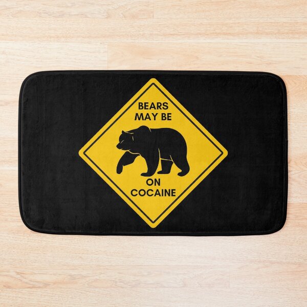 Item preview, COCAINE BEAR ROAD SIGN designed and sold by baldbird.