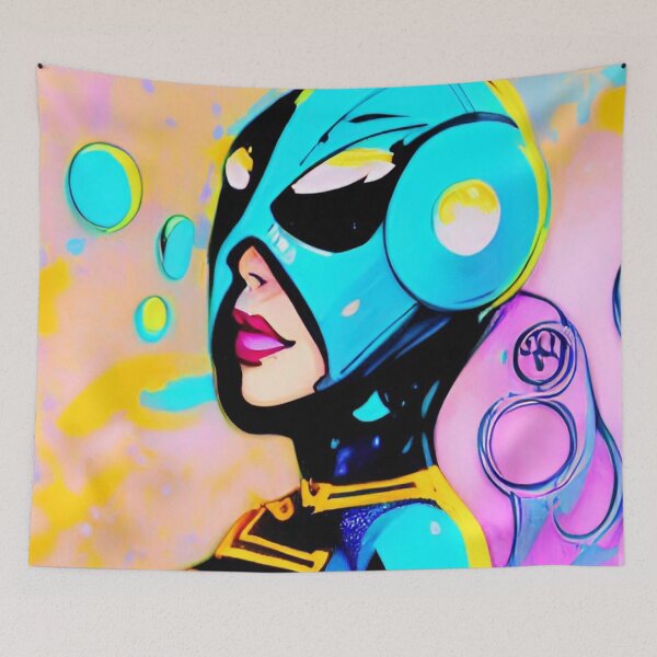 Item preview, Scarab Blue Sapphire Anime Cartoon designed and sold by mghtymvrk2040.