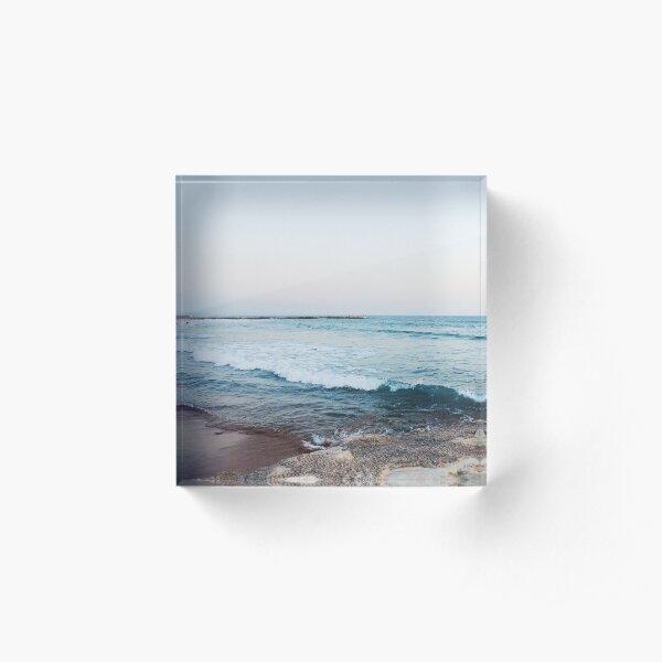 Calm ocean waves Acrylic Block