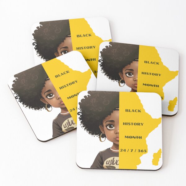 Item preview, Black History Month 2023 Little Afro girl  designed and sold by Ailly's Prints ⭐⭐⭐⭐⭐.