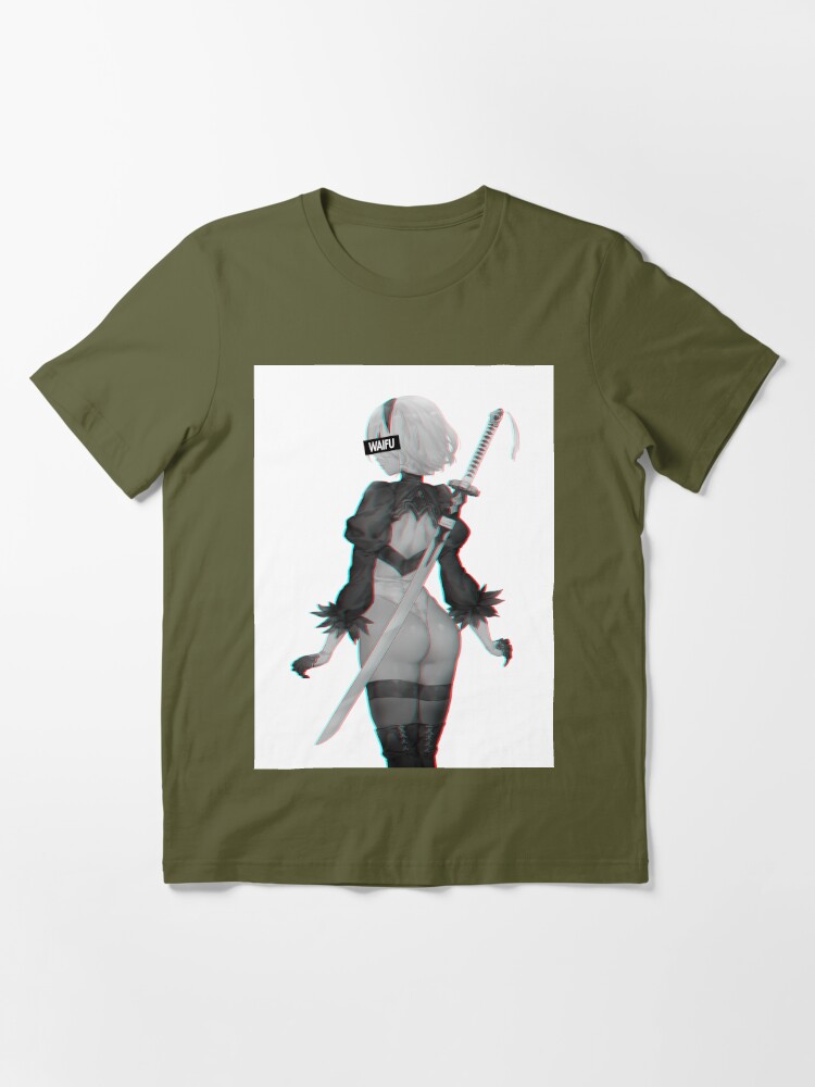 MOE 2B NieR Automata Anime T-Shirt Printing Men Tops, Milk Protein