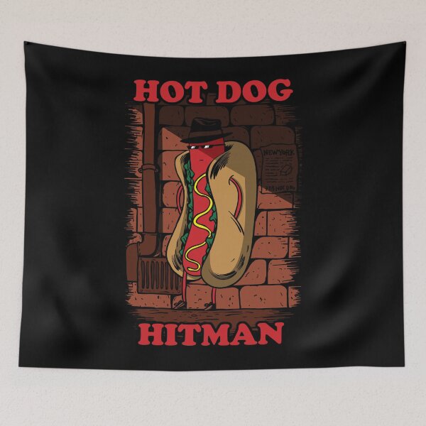Item preview, Funny Gift Hot dog hitman Games designed and sold by SchmidtaimeArts.