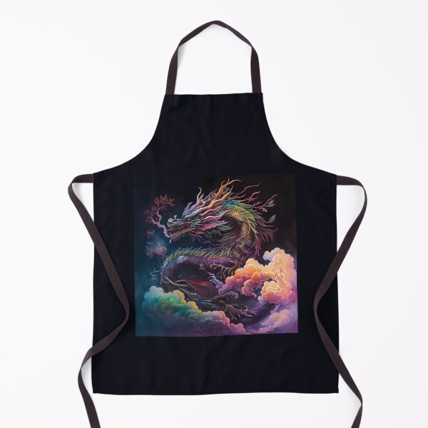 Item preview, Japanese Nature Dragon Flying Above the Clouds designed and sold by Sakashi-Canvas.
