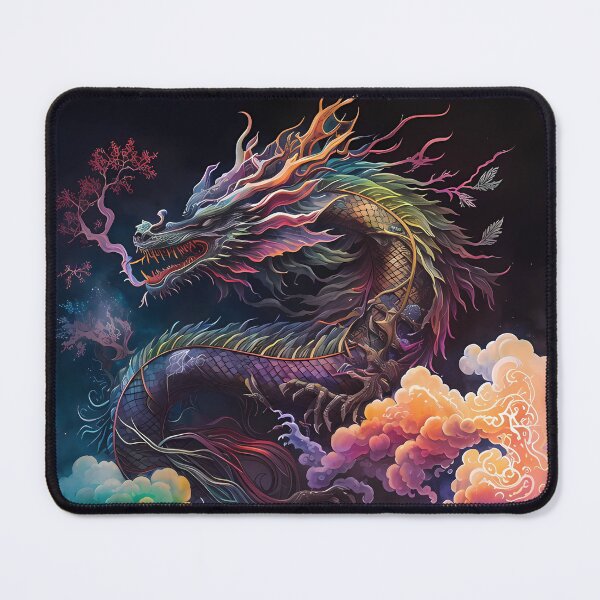 Item preview, Japanese Nature Dragon Flying Above the Clouds designed and sold by Sakashi-Canvas.