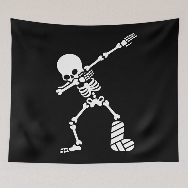 Item preview, Dab dabbing skeleton plaster broken leg designed and sold by LaundryFactory.