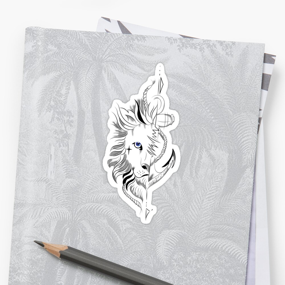 Because You Re My King And I M Your Lionheart Sticker By