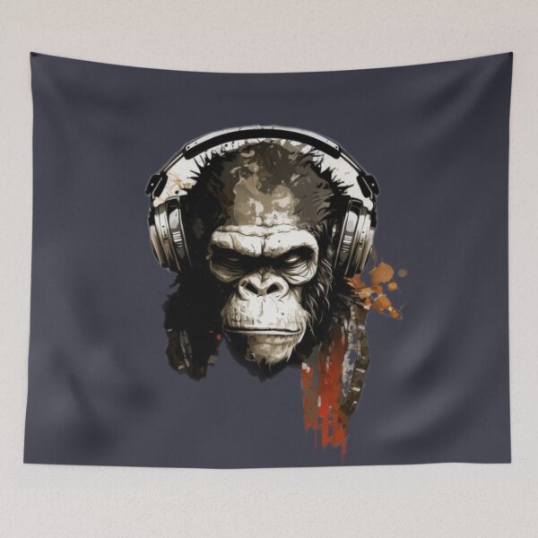 Item preview, Ape Metal: Rocking Out with Headphones designed and sold by JOY STORE 45.