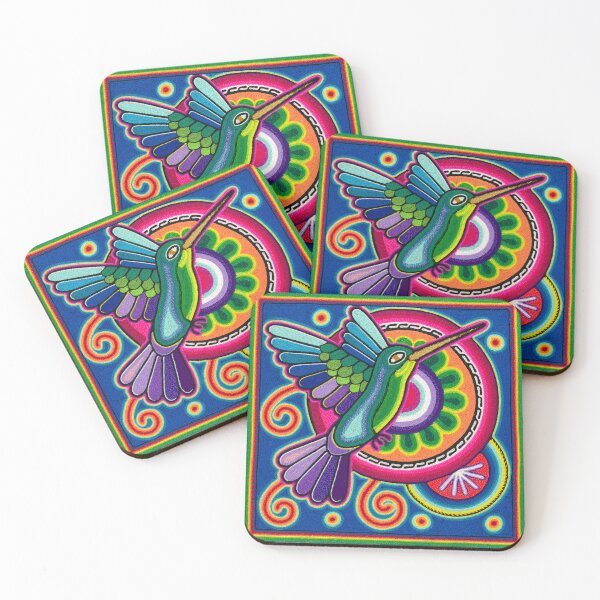 Item preview, Huichol hummingbird with hikuri designed and sold by aramara-huichol.