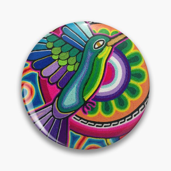 Item preview, Huichol hummingbird with hikuri designed and sold by aramara-huichol.