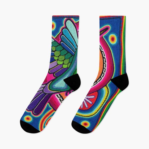 Item preview, Huichol hummingbird with hikuri designed and sold by aramara-huichol.