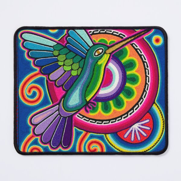 Item preview, Huichol hummingbird with hikuri designed and sold by aramara-huichol.