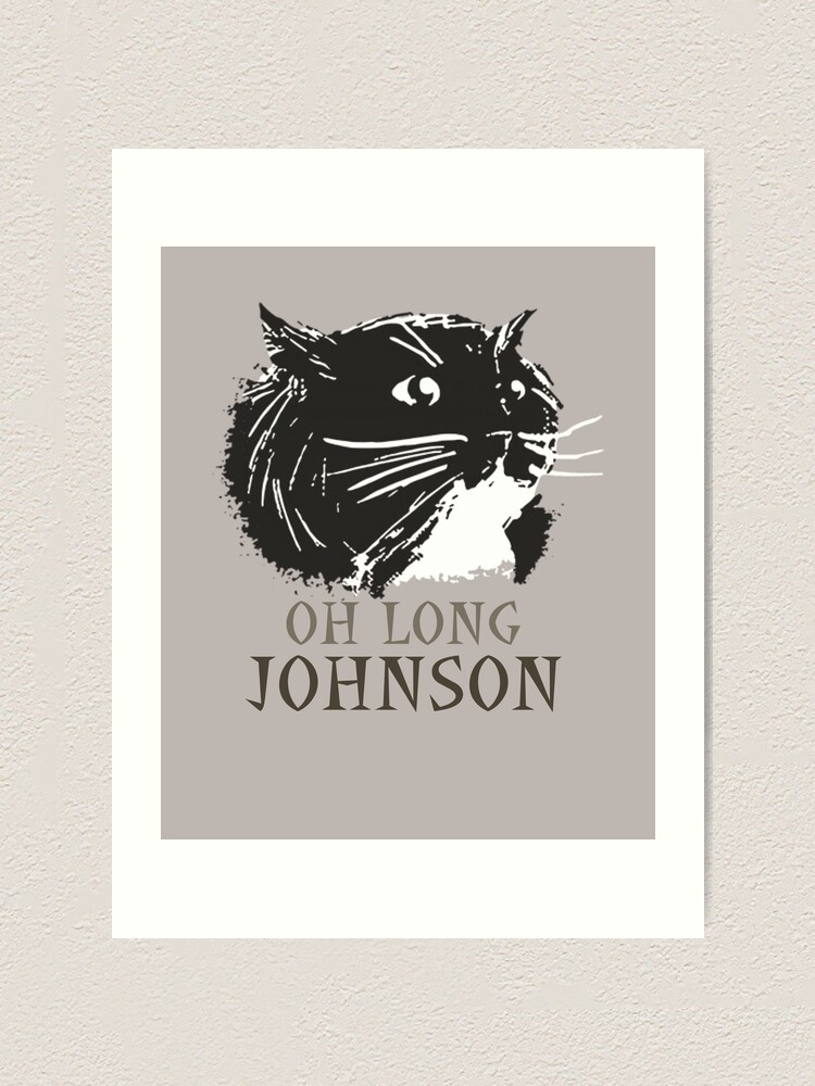 Oh Long Johnson Cat Gifts Sticker for Sale by Hublerk