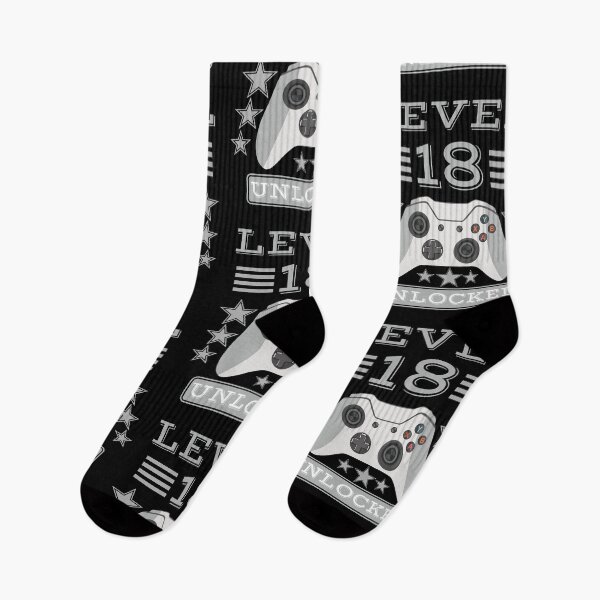 Item preview, level 18 unlocked birthday gif t-shirt design - Redbubble designed and sold by bluehatgraphics.