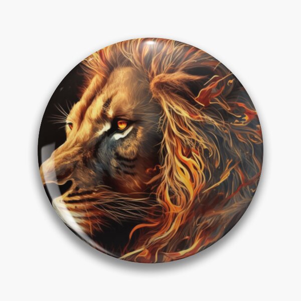 Item preview, burning lion head designed and sold by warzin.