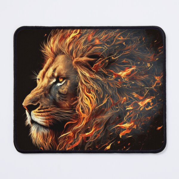 Item preview, burning lion head designed and sold by warzin.