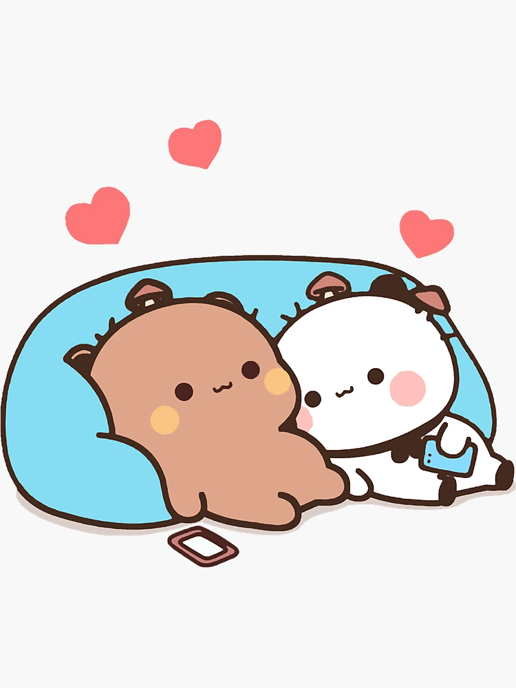 bear and panda bubu dudu balloon Sticker for Sale by LakeeshaMartin