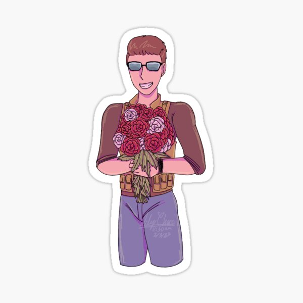 Artikel-Vorschau von Johnny Cage Mortal Valentines Aufkleber!, designt und verkauft von ASweetLoveSong.